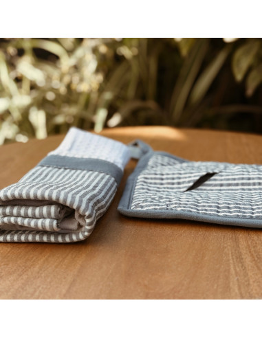 Set Agarradera + Repasador Bicolor