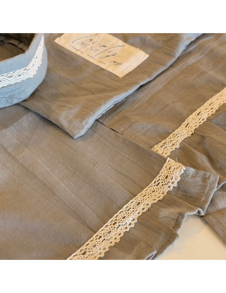 Set Lovely Mesa Tusor: 4 Ind + Panera + Camino + Bolsita