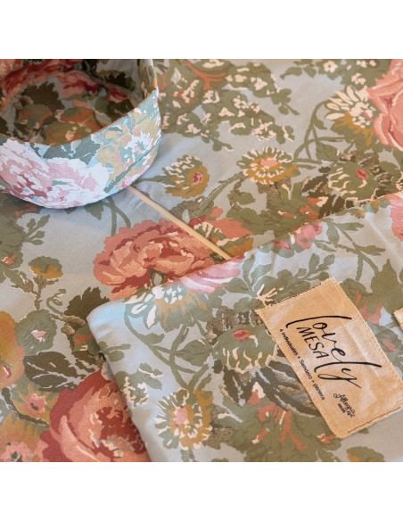 Set Lovely Mesa AM: 4 Individuales + Panera + Camino + Bolsita