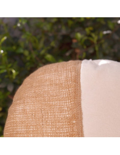 Almohadón Redondo Araucaria - Arpillera 2