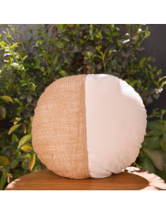 Almohadón Redondo Araucaria - Arpillera