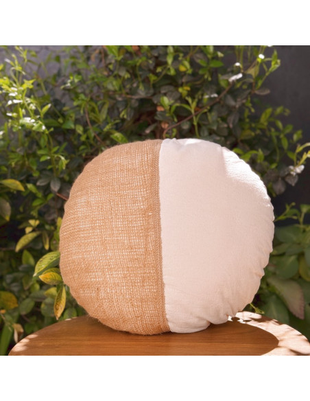 Almohadón Redondo Araucaria - Arpillera