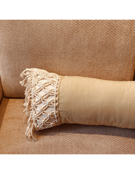 Almohadones - BERNA XL - Tusor y Macramé