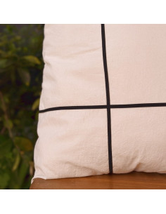 Combo Almohadones Bies Negro Cuadros Grandes