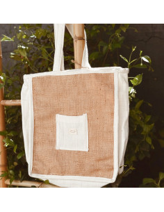 Bolso Matero Rustic Chic Arpillera 2