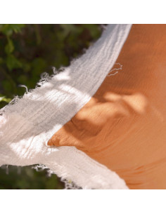 Combo Almohadones -  LISBOA Tusor y bambula desflecada 2