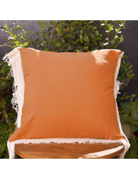 Combo Almohadones -  LISBOA Tusor y bambula desflecada