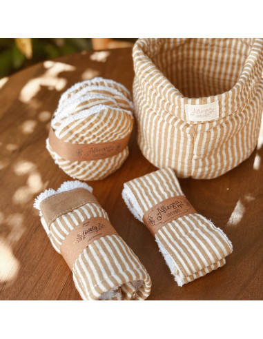 Set Beauty: Contenedor, Vincha, Towel & pads