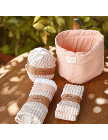 Set Beauty: Contenedor, Vincha, Towel & pads