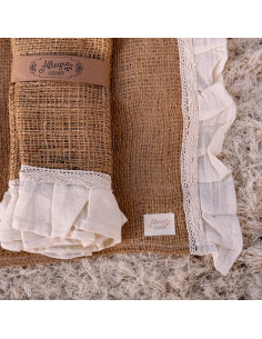 Individuales Arpillera Chic x 4