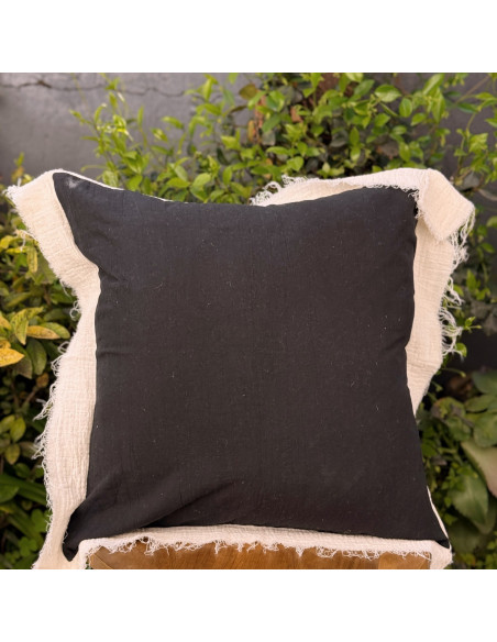 Combo Almohadones -  LISBOA Tusor y bambula desflecada