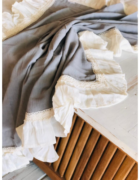 Centro de Mesa - Gasa, Volados y Puntillas - 1x1