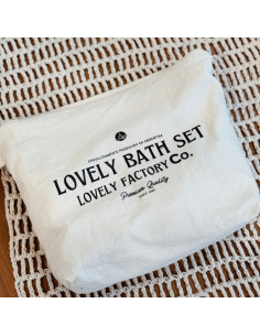 Set Lovely Bath:  2  Mini toallas + Jabón