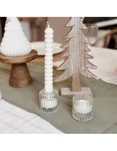 Celebration Box - 2 candelabros con vela de soja + 2 velas de soja de 20 cm