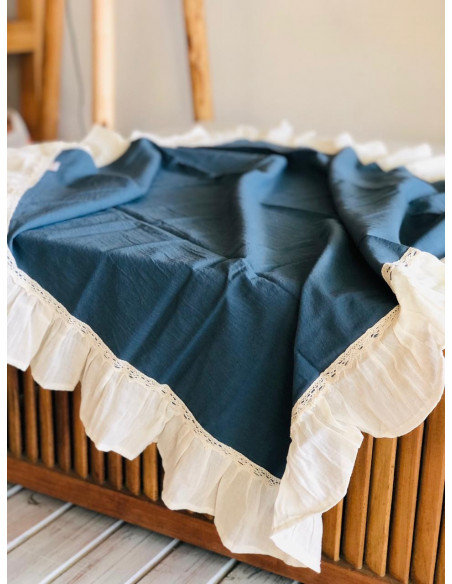 Centro de Mesa - Gasa, Volados y Puntillas - 1x1