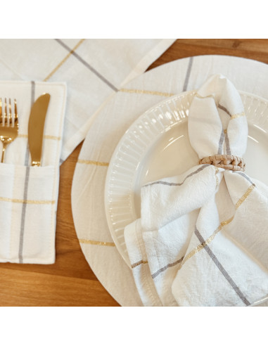 Pack de Servilletas x 4  - Cuadros Holidays