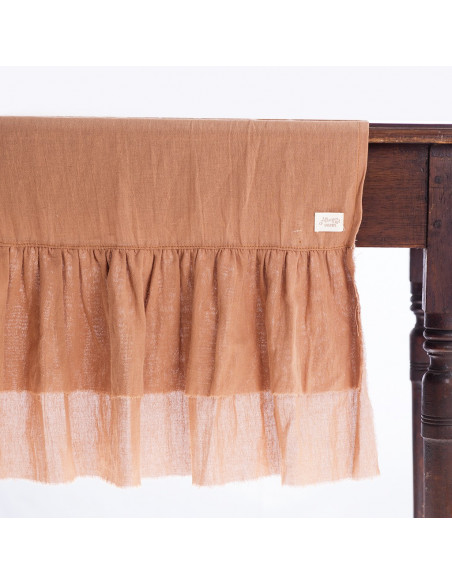 Promo 5 +1: Camino de Mesa Gasa XL - Doble desflecado: COLORES NEUTROS