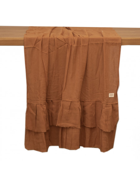 Promo 5 +1: Camino de Mesa Gasa XL - Doble desflecado: COLORES NEUTROS