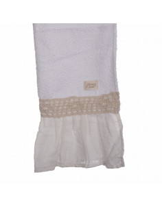 Set Toallón + Toalla Volados CROCHET