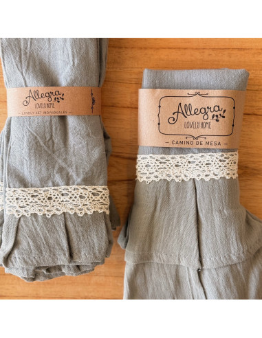 Promo 5 + 1 free: Sets Lovely Mesa MODELOS SURTIDOS - 4 Individuales + Camino de Mesa + Panera + Bolsita