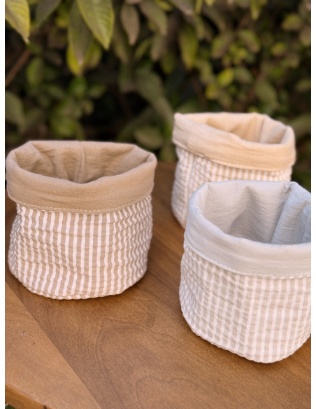 Promo 5 + 1 free: C ontenedor Reversible Tusor Rayas