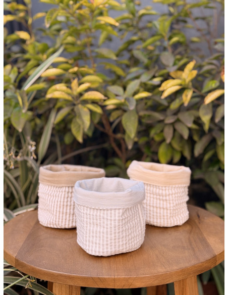 Promo 5 + 1 free: C ontenedor Reversible Tusor Rayas