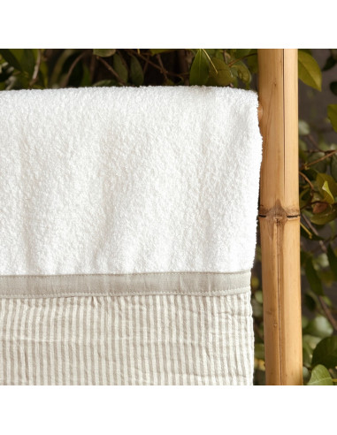 Set Toallon + Toalla de Mano -  Faja y Mil Rayas