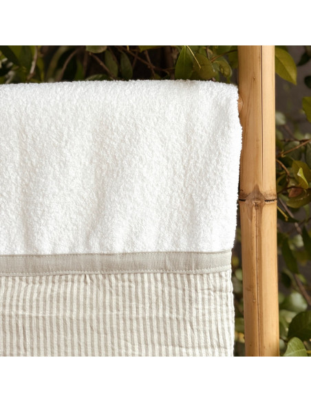 Set Toallon + Toalla de Mano -  Faja y Mil Rayas