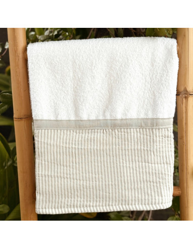 Set Toallon + Toalla de Mano -  Faja y Mil Rayas
