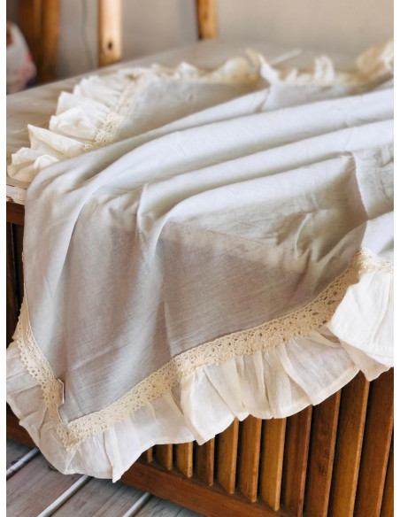 Centro de Mesa - Gasa, Volados y Puntillas - 1x1