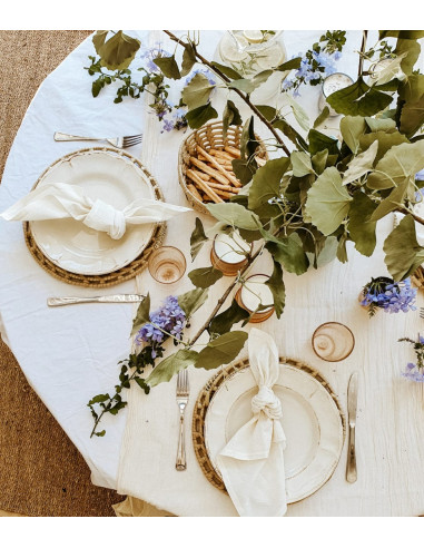 Plato de Sitio hoja de Palma