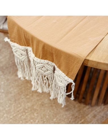 Camino de Mesa - Macramé Rombos