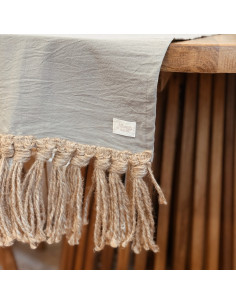 Camino de Mesa - Flecos Yute  Tusor