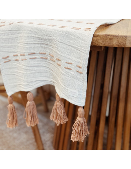 Camino de Mesa -   Panamá Pespunte Central y Borlas