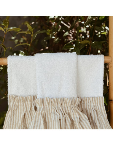 Set Mini Toallas x 2 - Volados  Mil Rayas