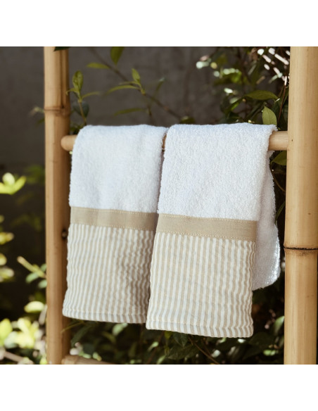 Pack de Toallas de Mano x 2 -  Faja Mil Rayas