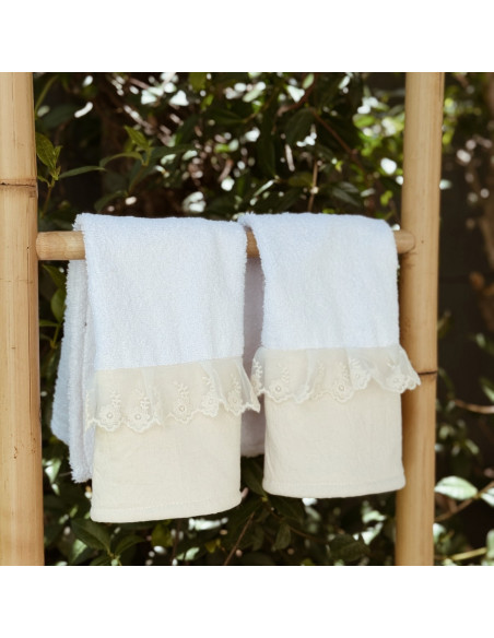 Pack de Toalla de Mano x 2   Encaje