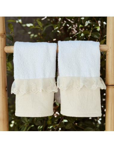Pack de Toalla de Mano x 2   Encaje