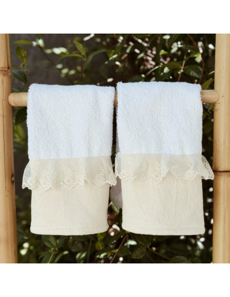 Pack de Toalla de Mano x 2   Encaje
