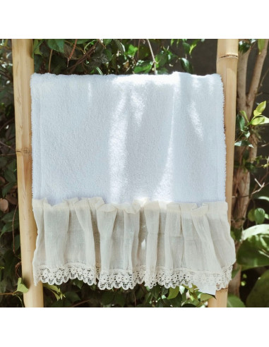 Pack de Toallas de Mano x 2 : Volados Jaipur y Puntillas