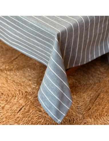 Mantel Lineas Blue