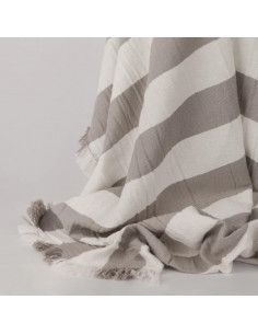 Manta Cotton  - Faias Gris 2