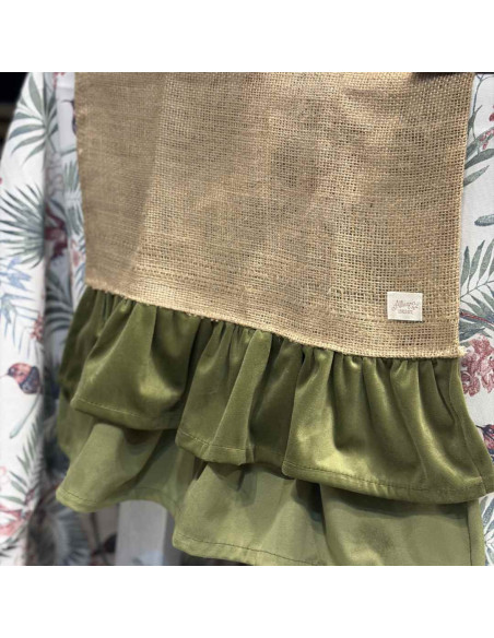 Camino de Mesa - Arpillera  y Pana Volados