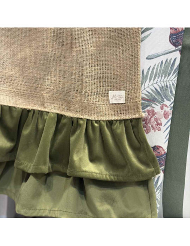 Camino de Mesa - Arpillera  y Pana Volados