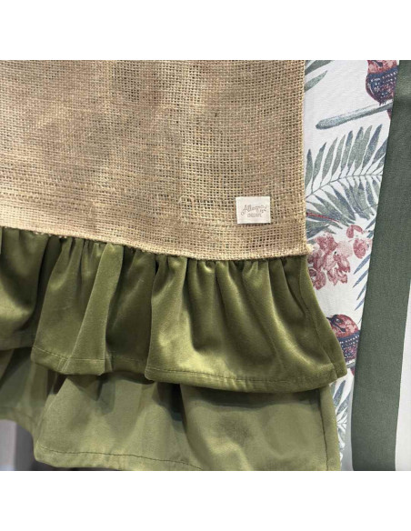 Camino de Mesa - Arpillera  y Pana Volados