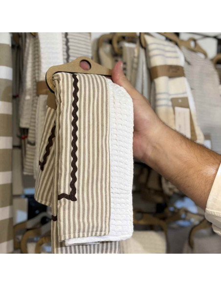 Pack de Repasadores  x 2 - Mil Rayas y Zig Zag