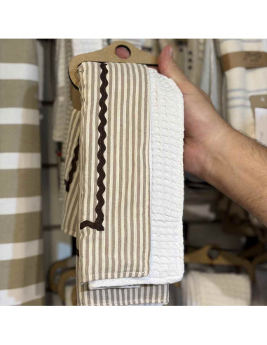 Pack de Repasadores  x 2 - Mil Rayas y Zig Zag