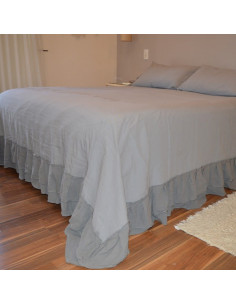 Cobertor de Cama - Con Doble Volado + Almohadón/s - Tusor