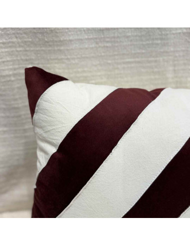 Almohadón Stripes - Combinado PANA & Tusor Diagonal