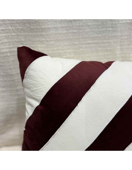 Almohadón Stripes - Combinado PANA & Tusor Diagonal